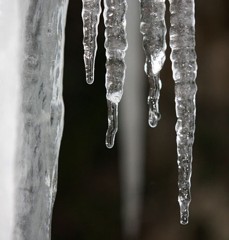 Icicle, trucco fotografico in ripresa per ambienti glaciali in studio